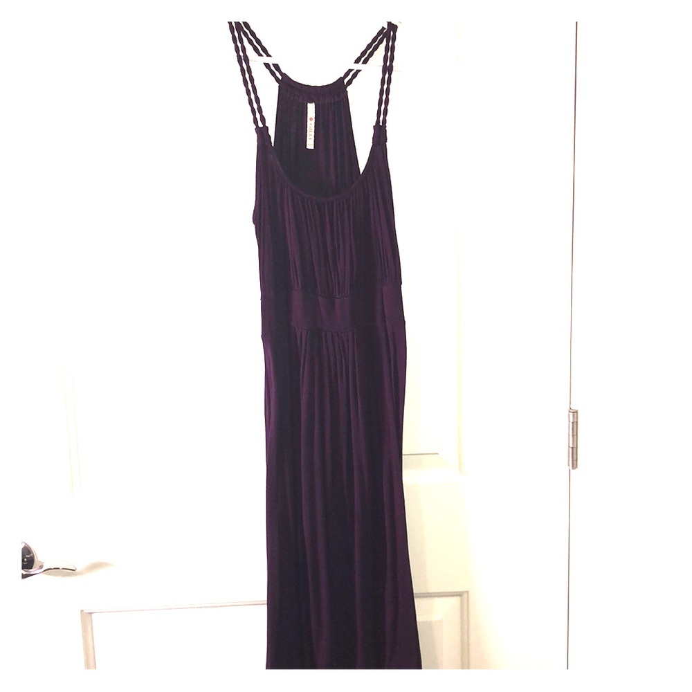 Purple mid length dress